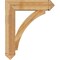 Ekena Millwork Thorton Arts & Crafts Rough Sawn Bracket, Western Red Cedar, 6"W x 30"D x 36"H BKT06X30X36THR03RWR - alternate 4